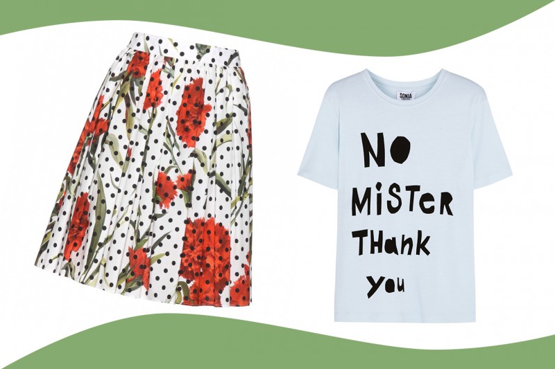 MIX&MATCH: GONNA A RUOTA DOLCE&GABBANA + T-SHIRT SONIA BY SONIA RYKIEL