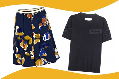 MIX&MATCH: GONNA A RUOTA ERIKA CAVALLINI SEMI COUTURE + T-SHIRT MARC JACOBS