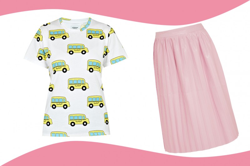 MIX&MATCH: GONNA A RUOTA SUNO + T-SHIRT AU JOUR LE JOUR