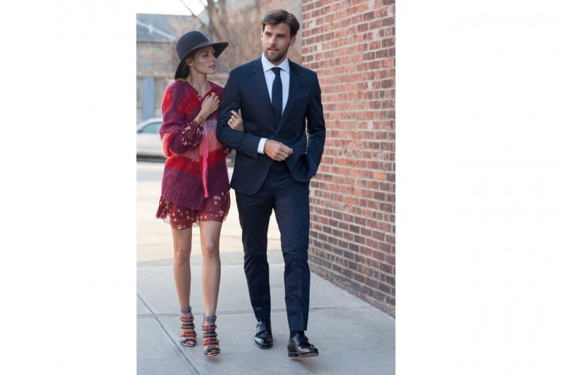 Olivia Palermo and Johannes Huebl in Tommy Hilfiger