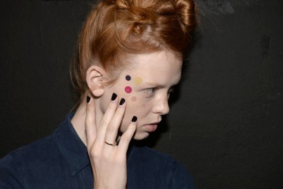 Reverse french manicure: Antonio Marras