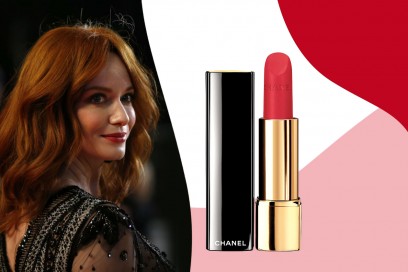 Rossetti rossi da red carpet: Chanel Le Rouge Allure Velvet in 49 La Pétillante – Christina Hendricks