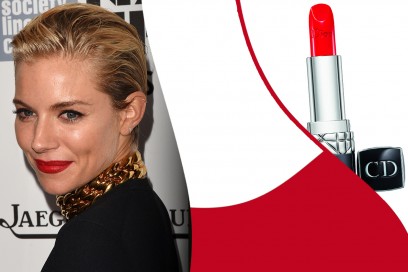 Rossetti rossi da red carpet: Rouge Dior in 844 Trafalgar – Sienna Miller