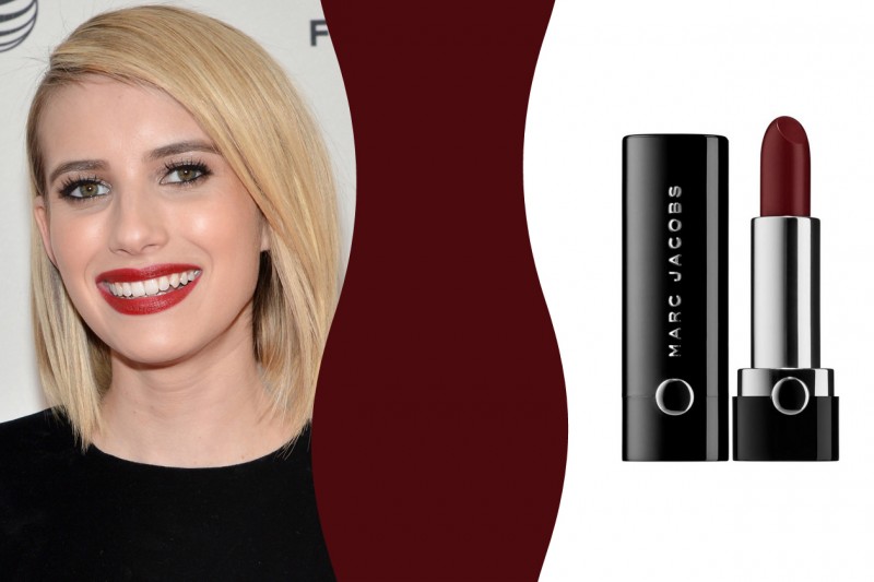 Rossetto rosso per bionde: rossetto rosso scuro bordeaux