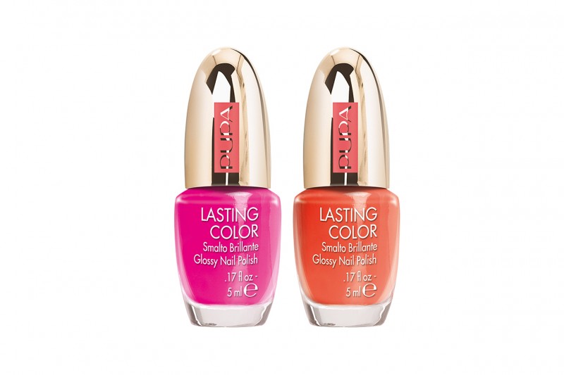 Unghie fluo: fucsia e arancio con Pupa Milano Coral Island