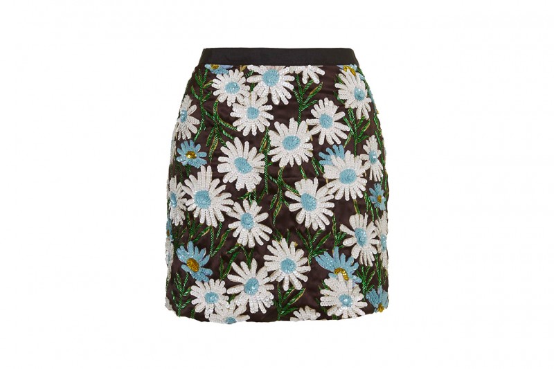 Gonna con applicazioni floreali: Topshop