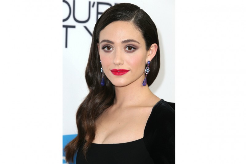 EMMY ROSSUM MAKE UP: CHERRY LIPS