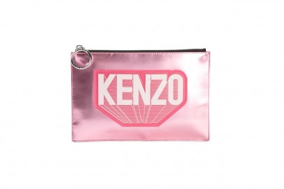 Clutch in pelle laminata: Kenzo