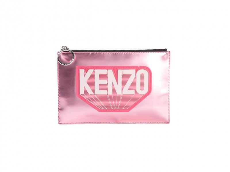 Clutch in pelle laminata: Kenzo