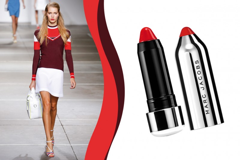 Abiti sporty chic: il trucco da abbinare – red & white