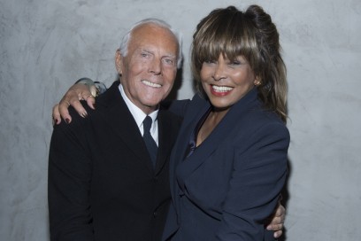 Giorgio Armani e Tina Turner
