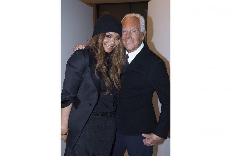 Janet Jackson e Giorgio Armani