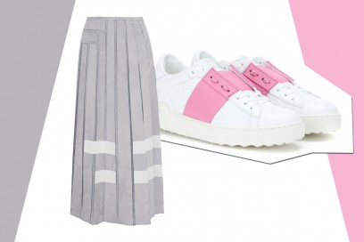 MIX&MATCH: GONNA LUNGA FENDI + SNEAKERS VALENTINO