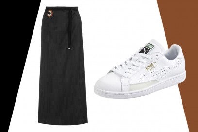 MIX&MATCH: GONNA LUNGA MAISON MARGIELA + SNEAKERS PUMA