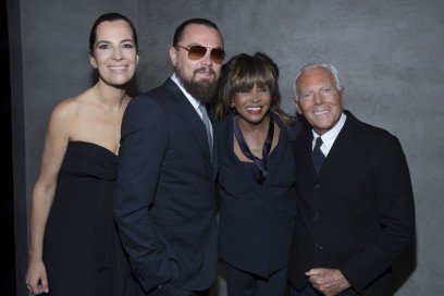 Roberta Armani, Leonardo DiCaprio, Tina Turner e Giorgio Armani