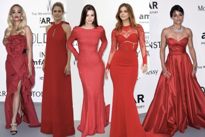 cannes 2015 amfar gala: rosso