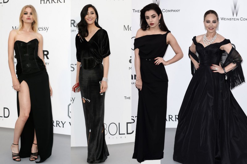 cannes amfar gala 2015: total black