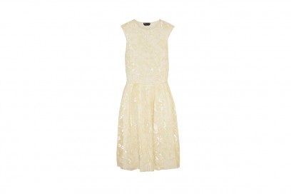 Abito in organza e pizzo sangallo: Rochas