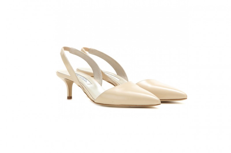 Slingback in vernice: Oscar de la Renta