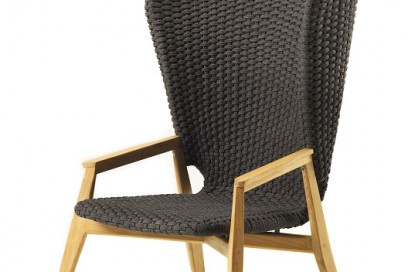 La Knit Lounge Chair High Back di Ethimo