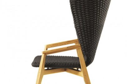 La Knit Lounge Chair High Back di Ethimo