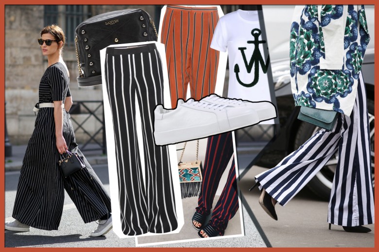 Pantaloni a righe: come indossarli