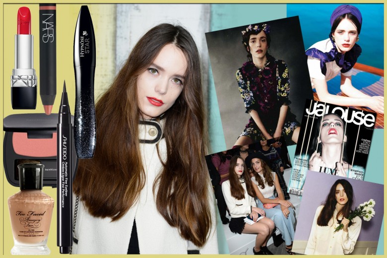 Stacy Martin: beauty look con trucco nude o rossetto rosso