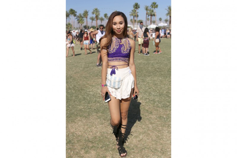 marsupio: modello vintage al coachella