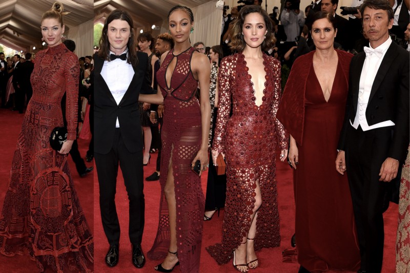 met gala 2015: burgundy