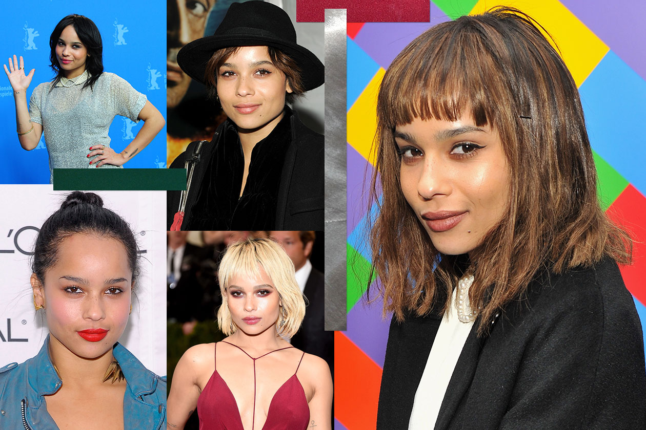 Zoe Kravitz: gli hairstyle e le sue acconciature capelli