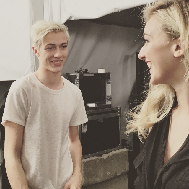 @luckybsmith & @daisyclementine at @philippepleinofficial backstage #grazialovesbackstage #pleinpunk