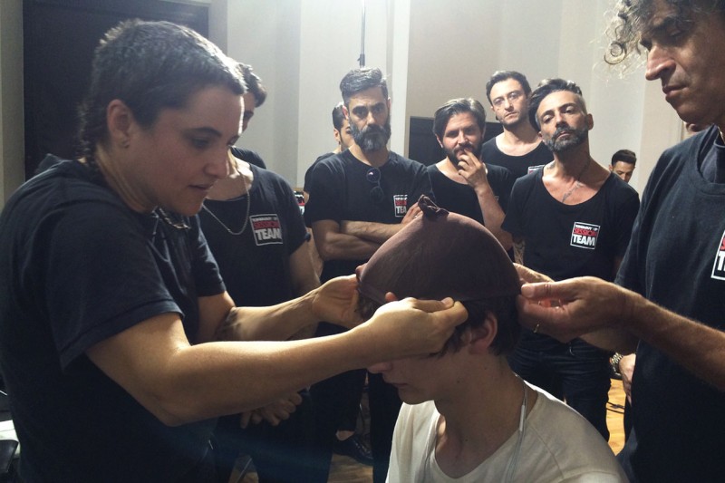 Backstage sfilata MSGM: l’hairstyling