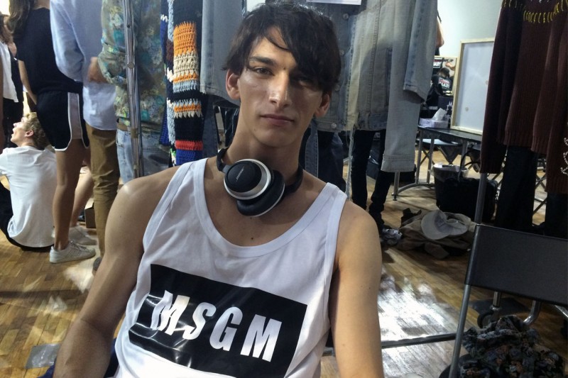 Backstage sfilata MSGM: relax!