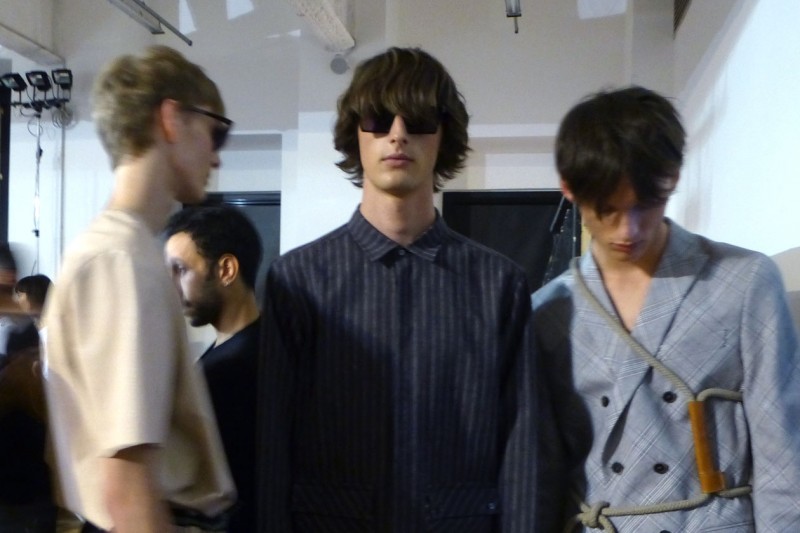 Backstage sfilata MSGM: unico accessorio