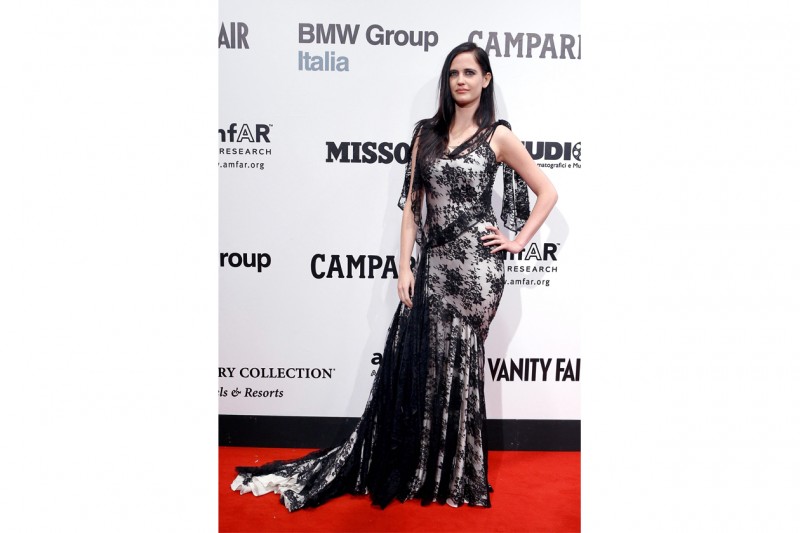 Eva Green: in abito pizzo black&white