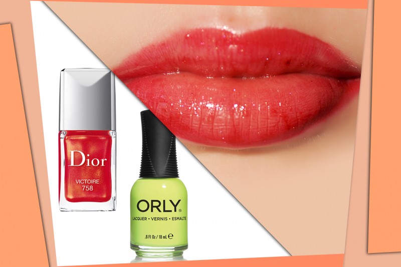 Gli smalti da abbinare al lipgloss rosso