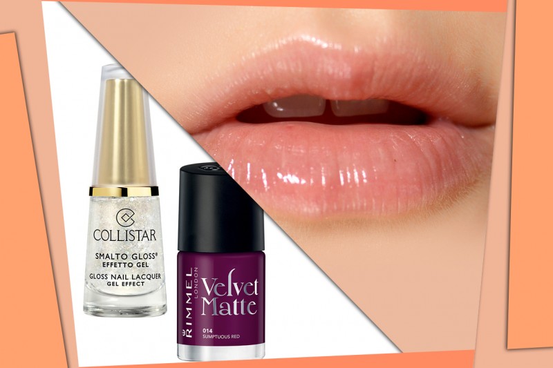 Gli smalti da abbinare al lipgloss trasparente