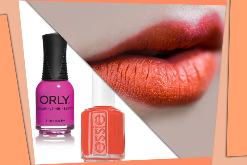 Gli smalti da abbinare al rossetto rosso aranciato