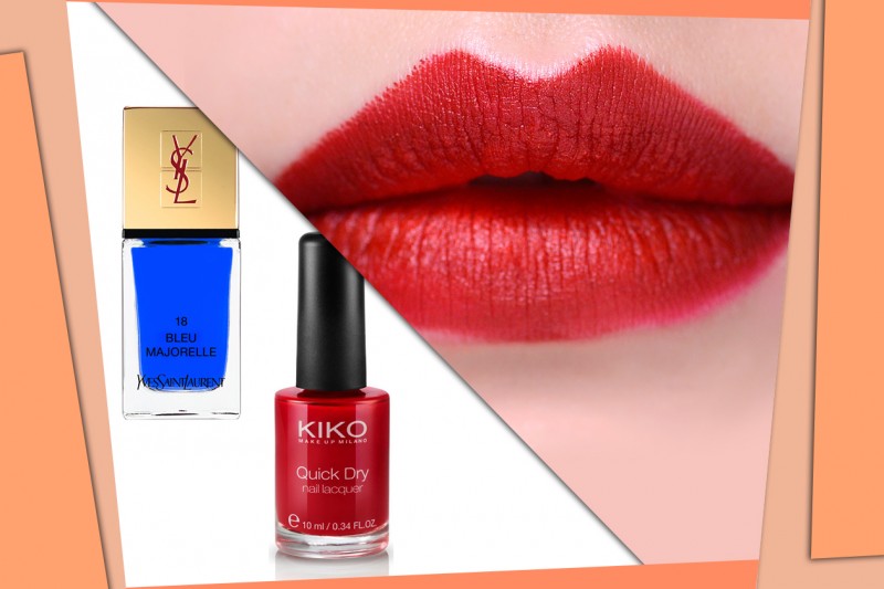 Gli smalti da abbinare al rossetto rosso rubino