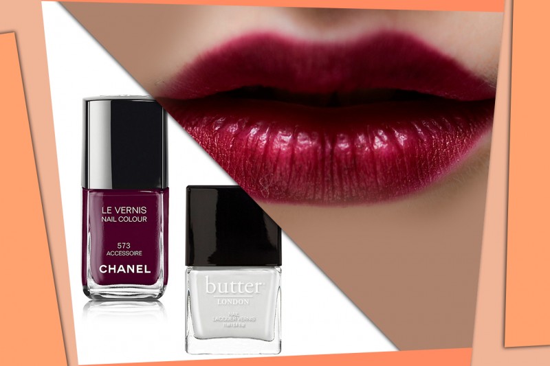 Gli smalti da abbinare al rossetto rosso scuro