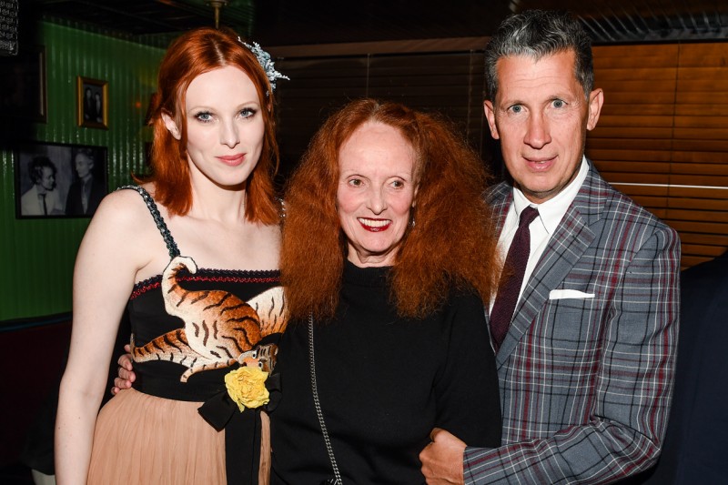 Karen Elson, Grace Coddington, Stefano Tonchi Gucci Evento NY Cruise 2016 Courtesy of BFA