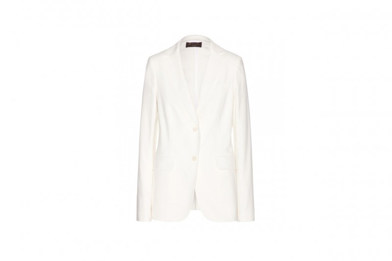 LOOK TOTAL WHITE: BLAZER LORO PIANA