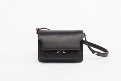 MARNI Mini Trunk in black leather