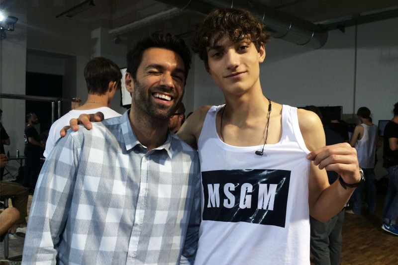 MSGM Uomo Primavera/Estate 2016: il backstage beauty & hair