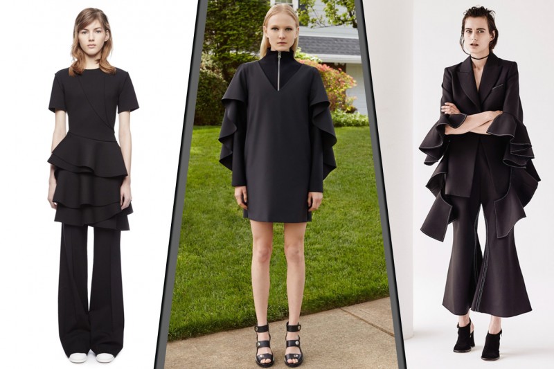 RESORT 2016: Black Ruffles