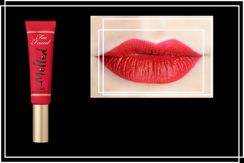 Rossetti rosso fragola: Melted rossetto liquido lunga tenuta in Strawberry di Too Faced