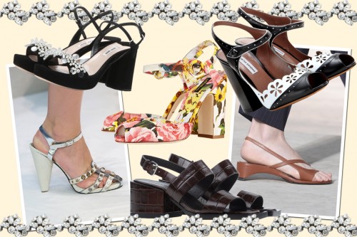 5 Tendenze della Moda Scarpe e Sandali primavera estate 2015