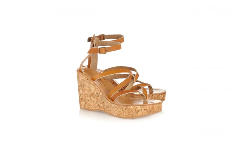 ZEPPE IN SUGHERO E PELLE: K JACQUES ST TROPEZ