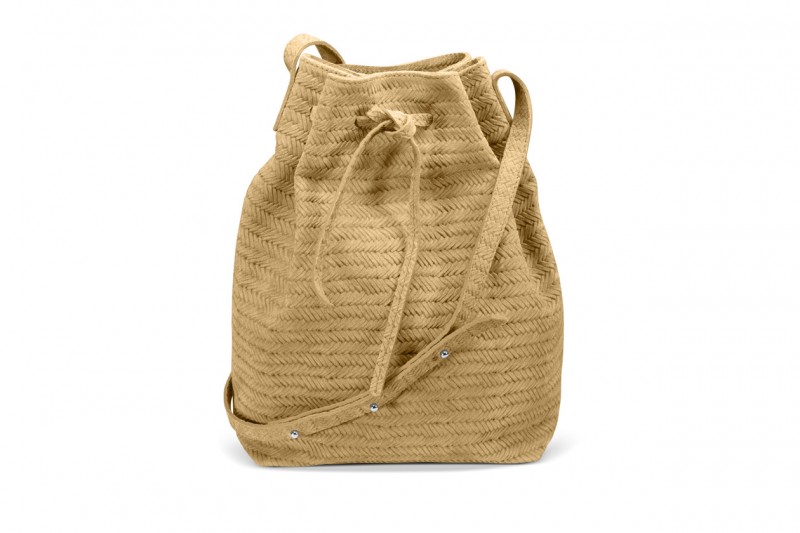 accessori naturali: borsa a secchiello di Castañer