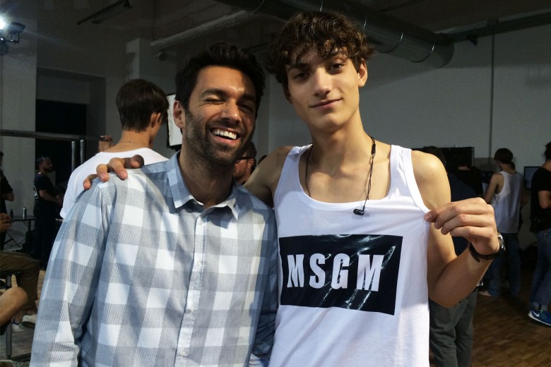 MSGM Uomo Primavera/Estate 2016: il backstage beauty & hair